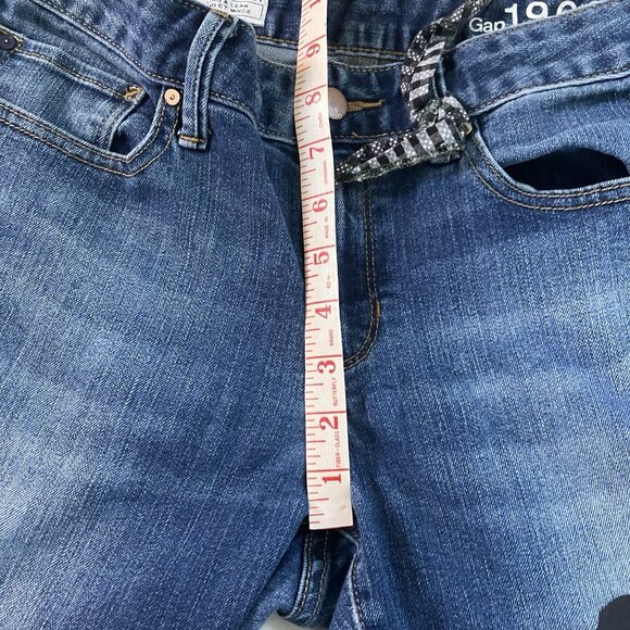 Gap Jeans Womens 29 Long & Lean Upcycled Patchwork Handmade Denim - Picture 7 of 10